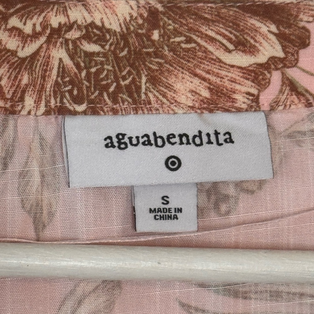 Aguabendita X Target Romantic Floral Print Flare Long Sleeve Romper Size Small - Picture 9 of 10